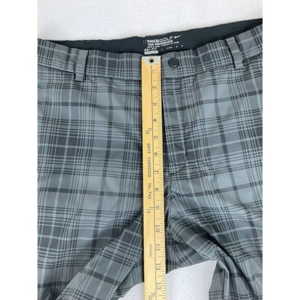 Nike Men's Black and Gray Plaid Chinos - Picture 4 of 10
